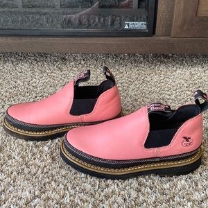 Womens pink leather Georgia Boot size 8